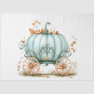 Papier Mousseline Découpage Vintage Fairy Tale Sage Green Carriage