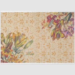 Papier Mousseline Découpage vintage floral