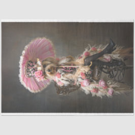 Papier Mousseline Découpage vintage Yorkie