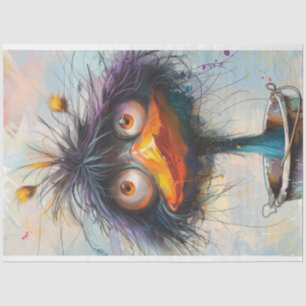 Papier Mousseline Découpage Wackadoodle Paint Bird