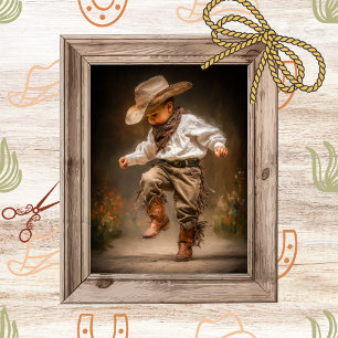 Papier Mousseline Découpage Western Whimy Danser un enfant Prairie