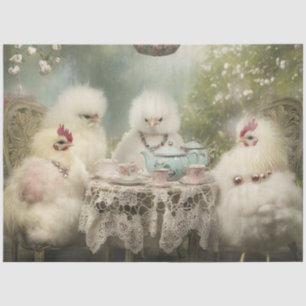 Papier Mousseline Découpage Whimsical Silkie French Tea Party