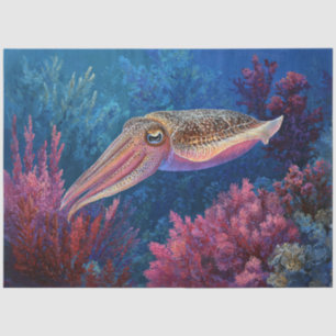 Papier Mousseline Découpe de seiche et de corail