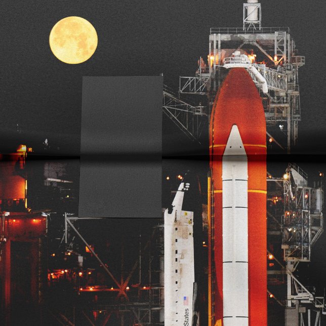 Papier Mousseline Découverte et Pleine lune de la navette spatiale e (Créateur téléchargé)