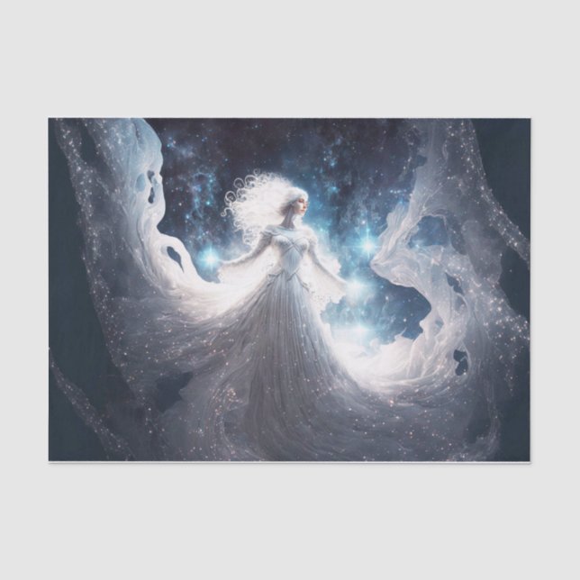 Papier Mousseline Déesse Galaxy (Recto)