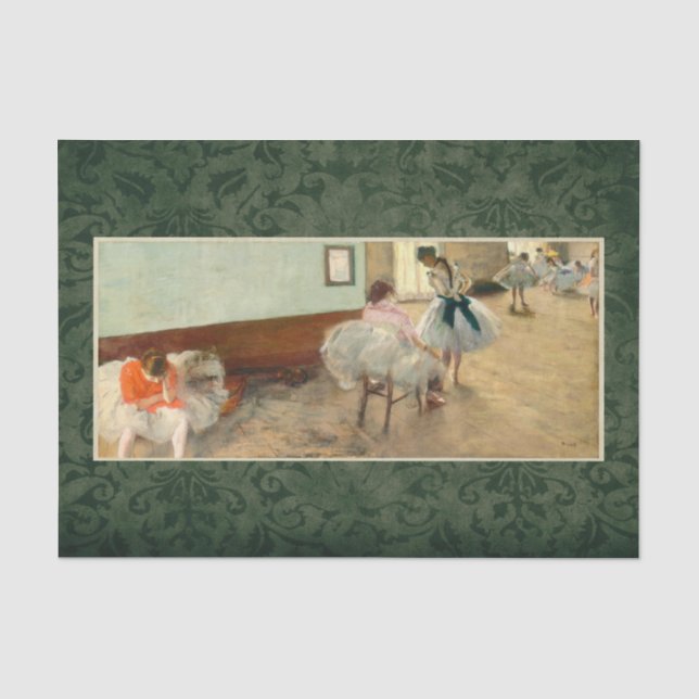 Papier Mousseline Dégazez "la leçon de danse " (Recto)