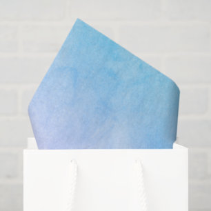 Papier Mousseline Dégradé bleu rose à l'aquarelle tendance Horizon