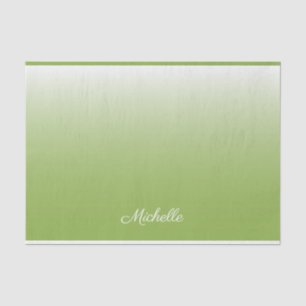 Papier Mousseline dégradé personnalisé vert vert foncé