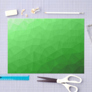 Papier Mousseline Dégradé vert clair motif lumineux de maille géomét