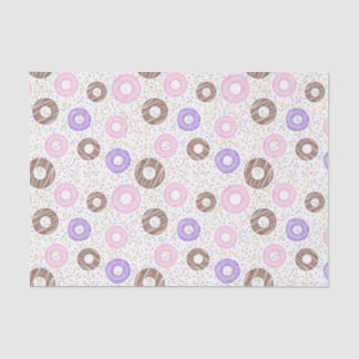 Papier Mousseline Delicious Donuts Tissue Paper on White