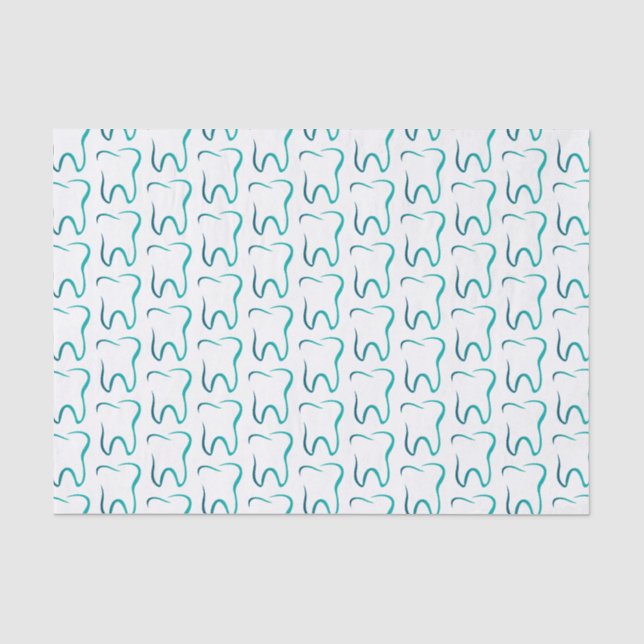 Papier Mousseline Dentistesse dentaire Motif Médicale (Recto)