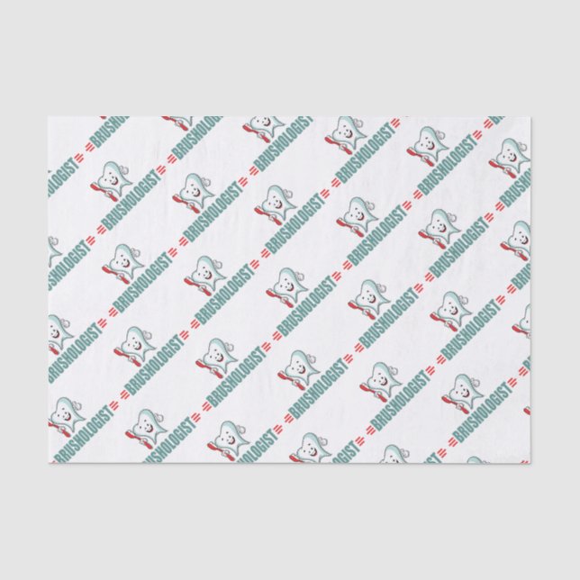 Papier Mousseline Dents bruyants amusants (Recto)