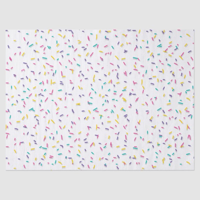 Papier Mousseline Des arrosages colorés (Recto)