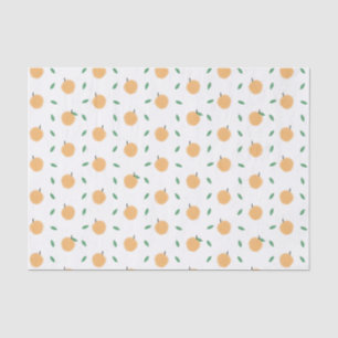 Papier Mousseline Des pêches simples avec Motif Feuille