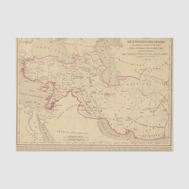 Papier Mousseline DES Perses de L'Empire (Recto)