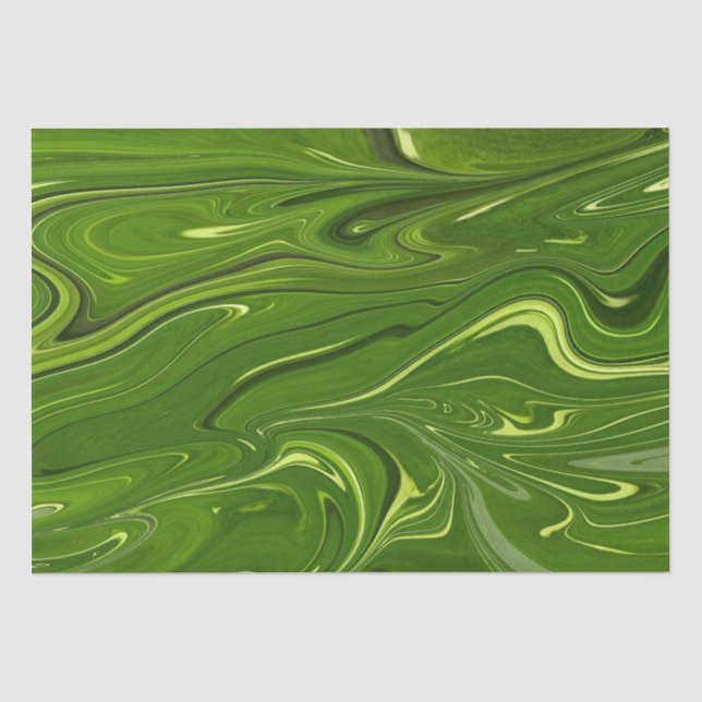 Papier Mousseline Des torrents verdoyants (Recto)