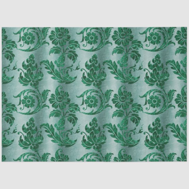Papier Mousseline Design 2 de la série Velvet vert (Recto)