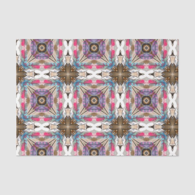 Papier Mousseline Design abstrait de l'aquarelle sud-est (Recto)
