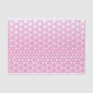 Papier Mousseline Design abstrait rose floral