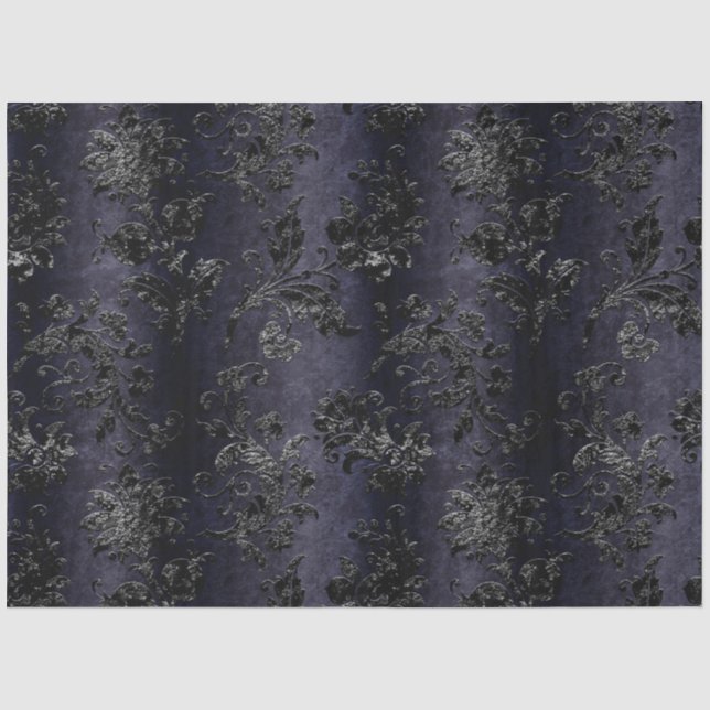 Papier Mousseline Design de la série Black Velvet 8 (Recto)