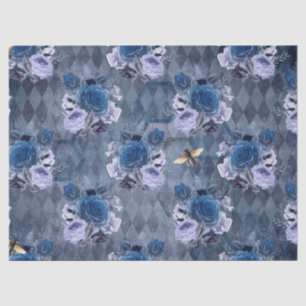 Papier Mousseline Design de la série Blue Bee 1