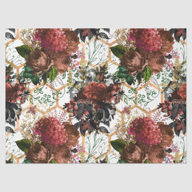Papier Mousseline Design de la série d'abeilles Woodland 46 (Recto)