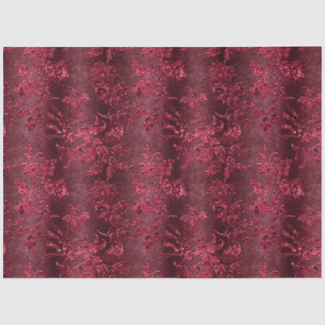 Papier Mousseline Design de la série Velvet Bourgogne 3 (Recto)