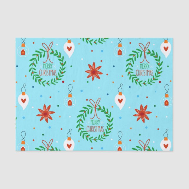 Papier Mousseline Design de Noël (Recto)