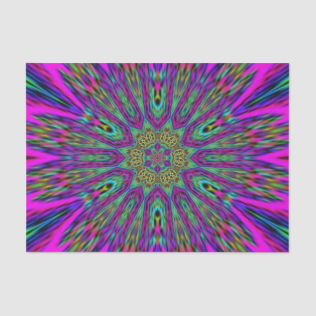 Papier Mousseline Design Mandala (Recto)