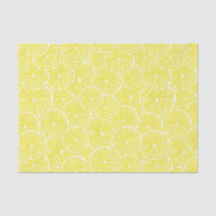 Papier Mousseline Design motif de tranches de citron