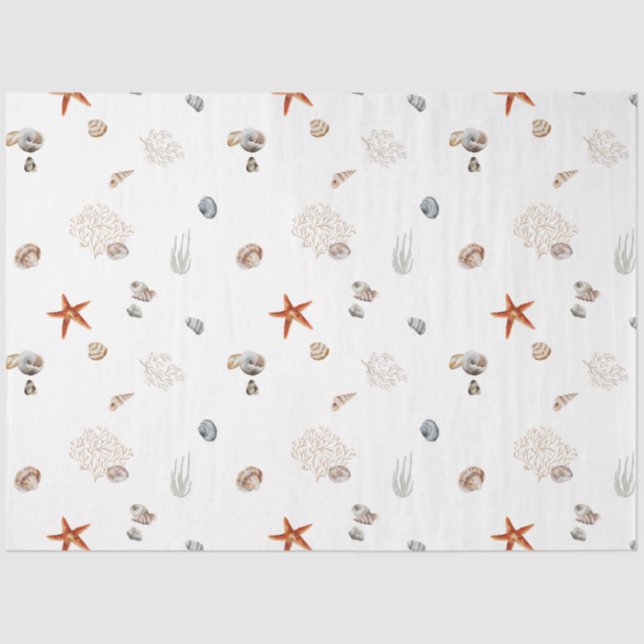 Papier Mousseline Design Ocean Breeze Series 1 (Recto)