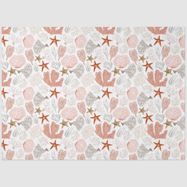 Papier Mousseline Design Ocean Breeze Series 3 (Recto)