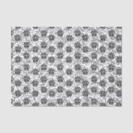 Papier Mousseline Design ornemental victorien noir et blanc