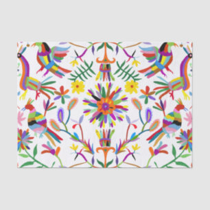 Papier Mousseline Design Otomi moderne II