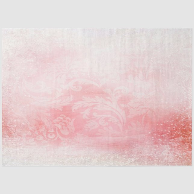 Papier Mousseline Design romantique série Rose 16 (Recto)
