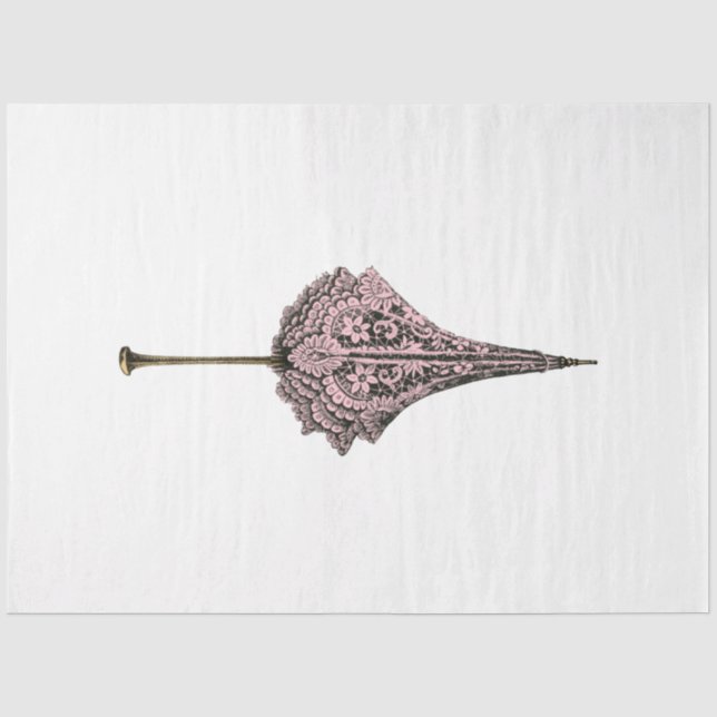 Papier Mousseline Design rose et or Steampunk Series 17 (Recto)