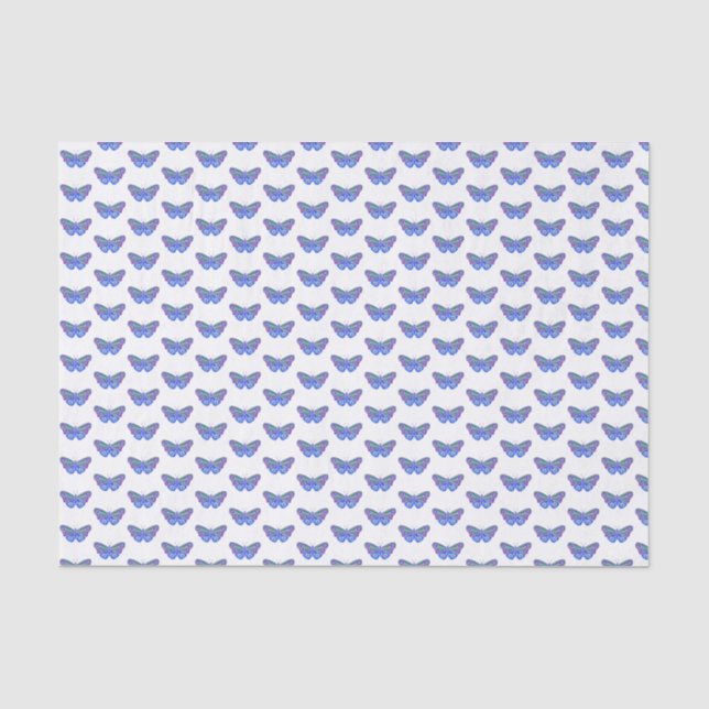 Papier Mousseline Dessin de papillon violet (Recto)