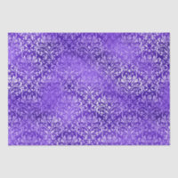 Dessin floral élégant damassé glamour pourpre