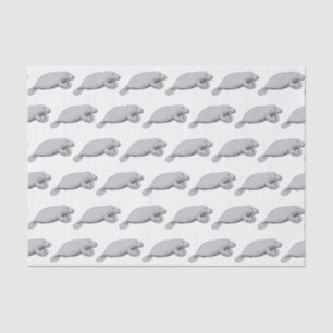 Papier Mousseline Dessin Vintage de Lamantin