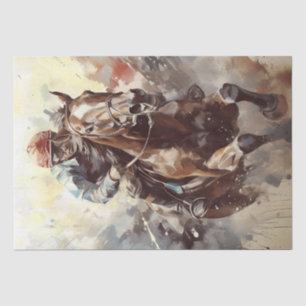 Papier Mousseline Détermination du Jockey du cheval de course