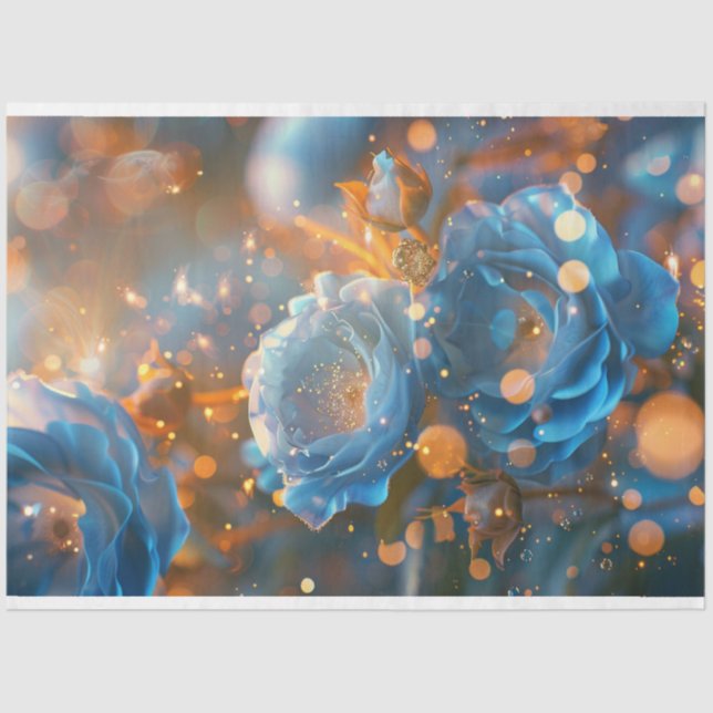 Papier Mousseline Dew Kissé Blooms Decoupage (Recto)