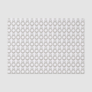 Papier Mousseline Diamant Fiançailles Mariage anneau de la mariée de