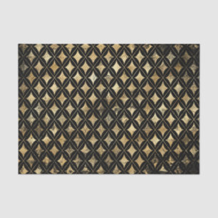 Papier Mousseline Diamant gothique Or