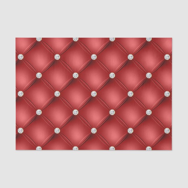 Papier Mousseline Diamant rouge (Recto)