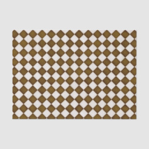 Papier Mousseline Diamants blancs Brown et anciens
