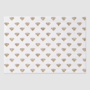 Papier Mousseline Diamants de Parties scintillant d'or