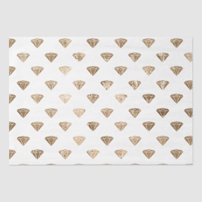 Papier Mousseline Diamants de verre d'or (Recto)
