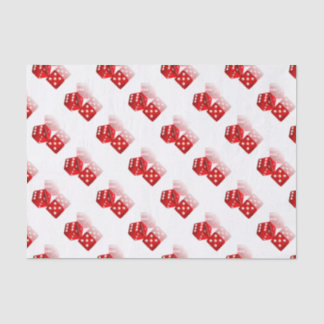 Papier Mousseline Dice rouge de Las Vegas