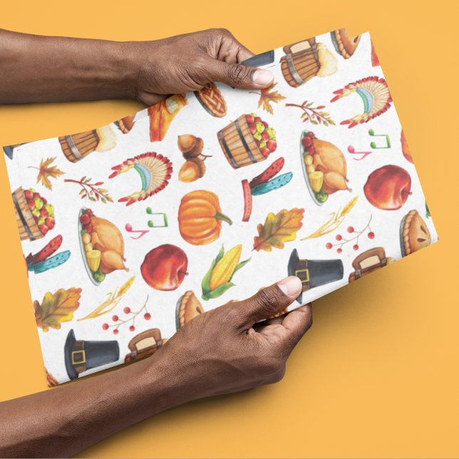 Papier Mousseline Dîner d'action de grâces Turquie (Créateur téléchargé)