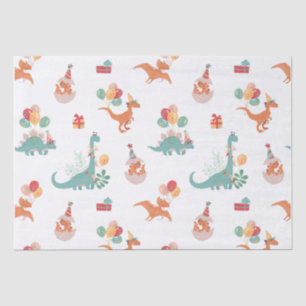 Papier Mousseline Dinosaure d'anniversaire !